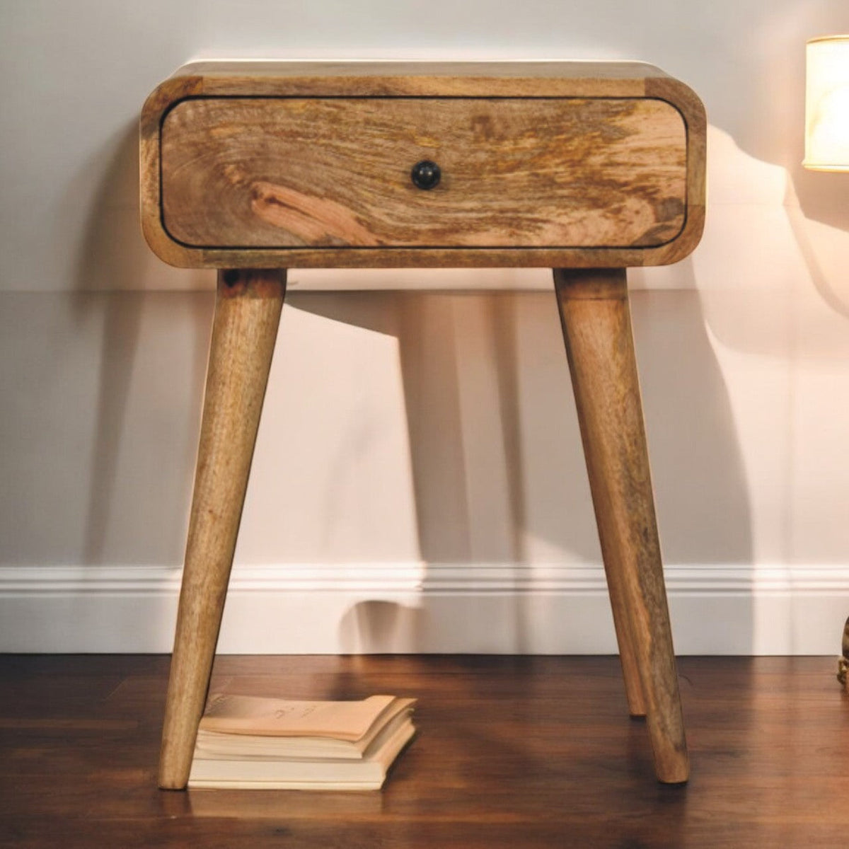 Solid Wood Avora Nightstand with 1-Drawer - Oak-ish