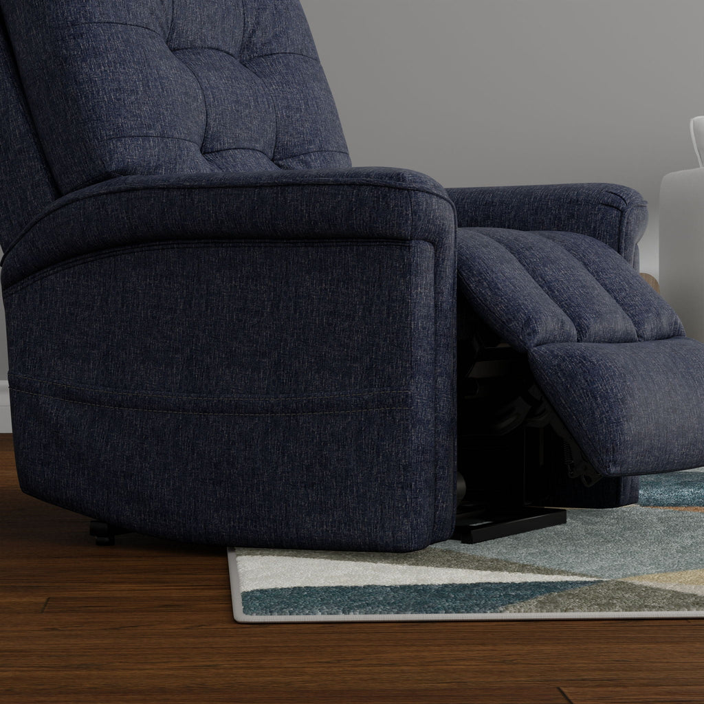 Velour Power Lift Chair with Lift Assist - Blue