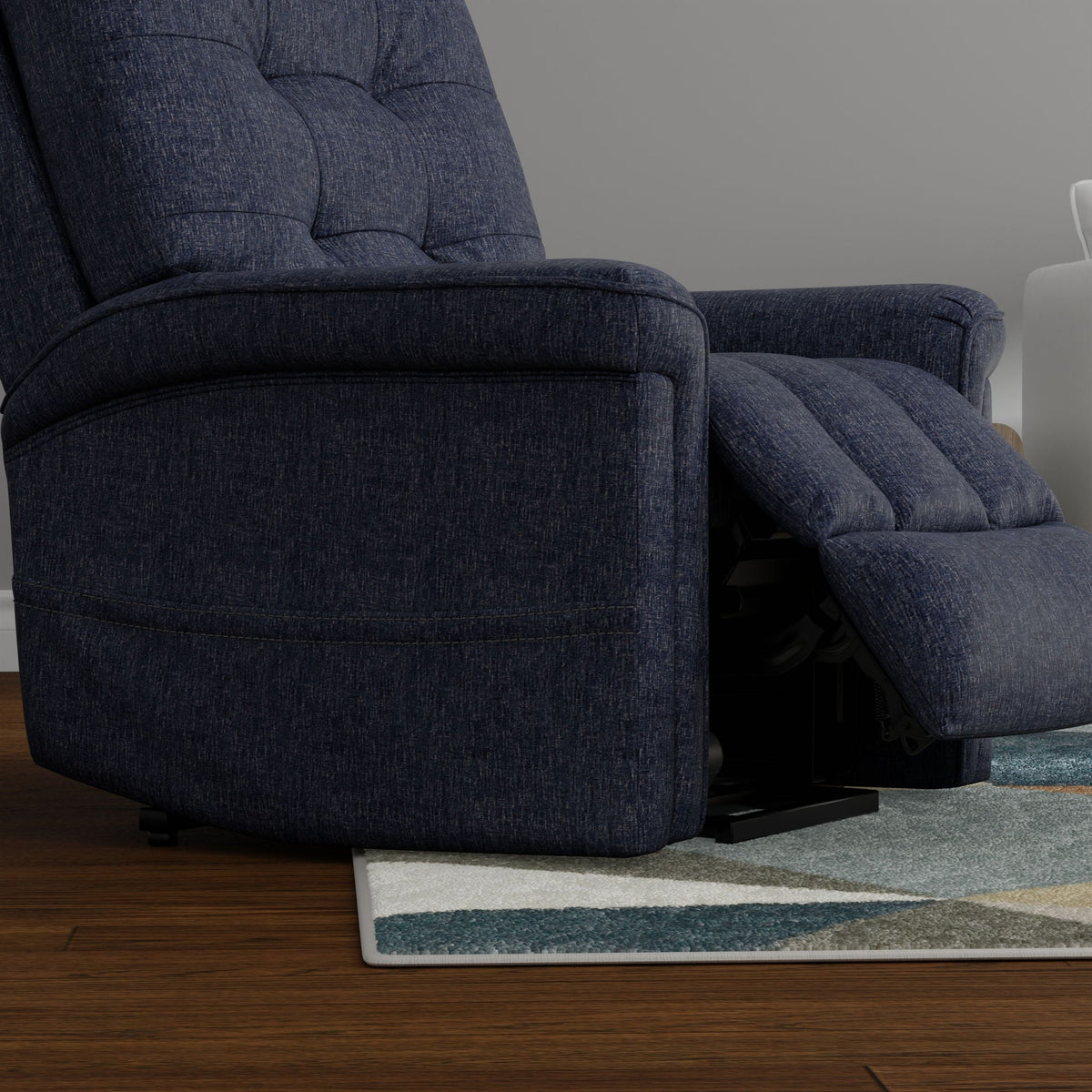 Velour Power Lift Chair with Lift Assist - Blue