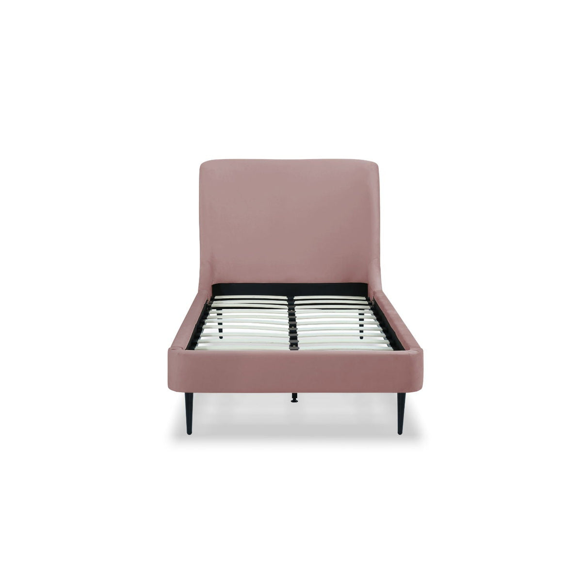 Heather Upholstered Bed with Curved Headboard - Multiple Colors