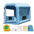 Inflatable Paint Booth with Blower and Air Filter System - Gray