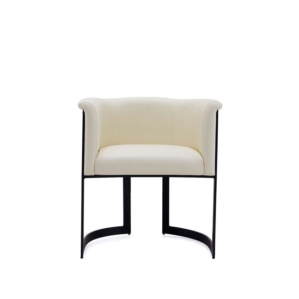Corso Dining Chair with Modern Metal Frame - Available in Beige, Light Brown, Dark Gray