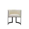 Corso Dining Chair with Modern Metal Frame - Available in Beige, Light Brown, Dark Gray