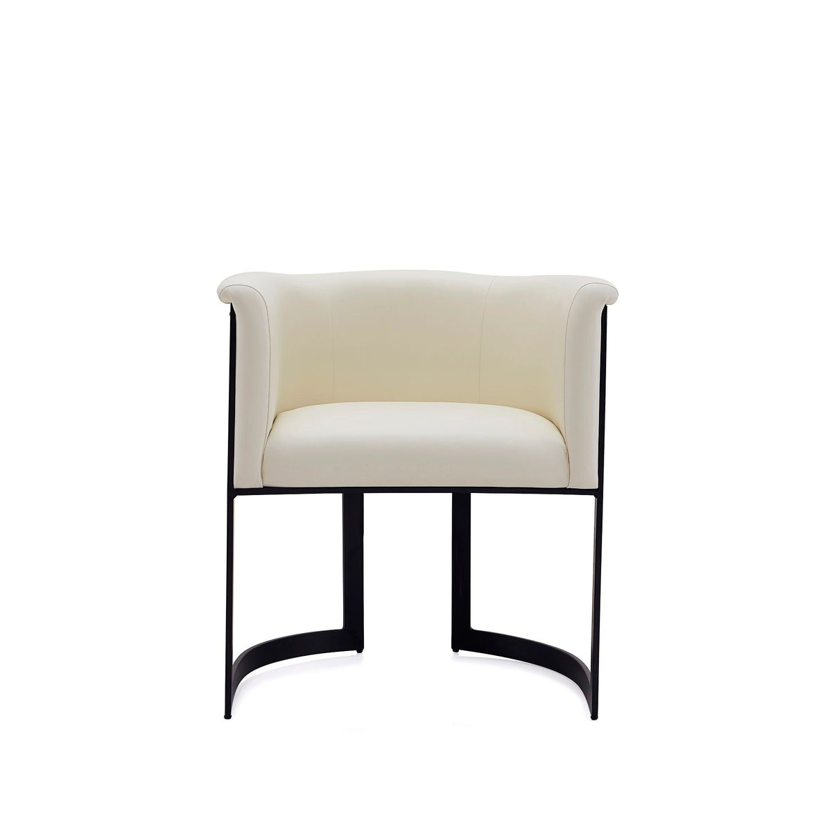 Corso Dining Chair with Modern Metal Frame - Available in Beige, Light Brown, Dark Gray