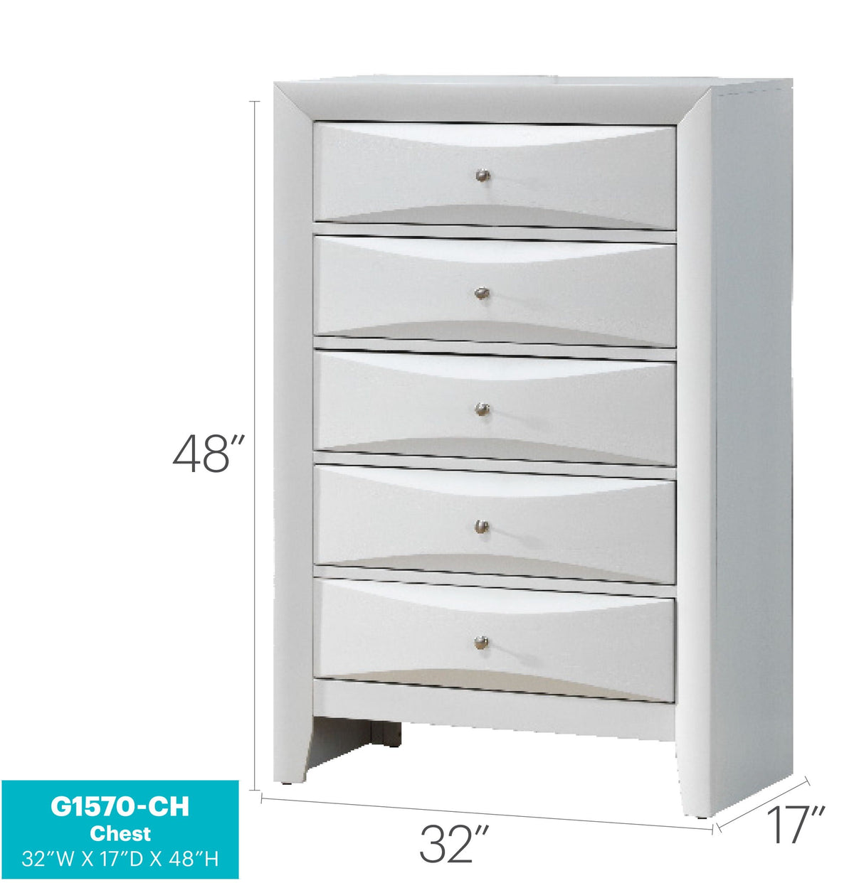 Accent Chest with Molded Resin Drawers - Multiple Colors