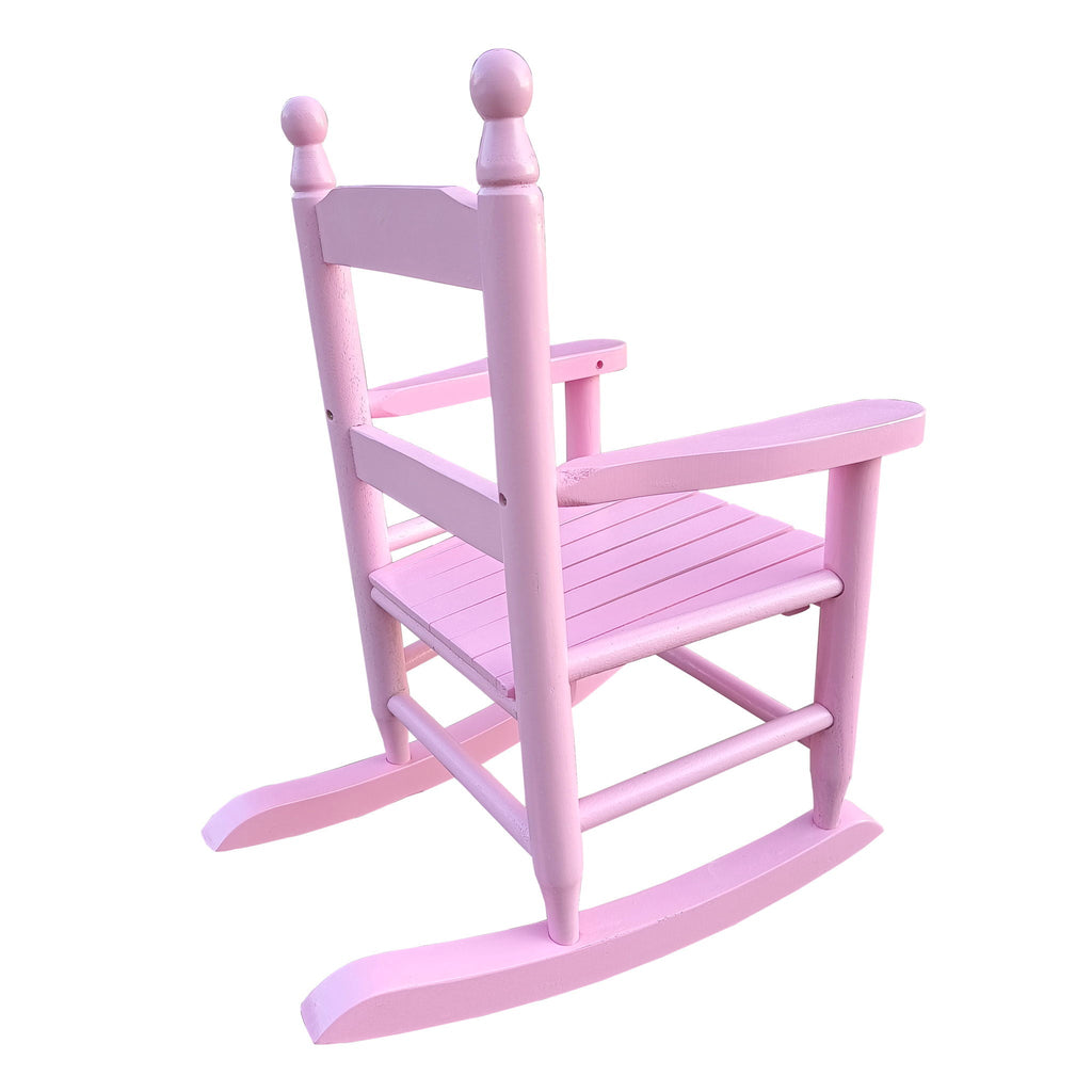Children's Rocking Chair with Sturdy Populus Wood Frame - Multiple Colors