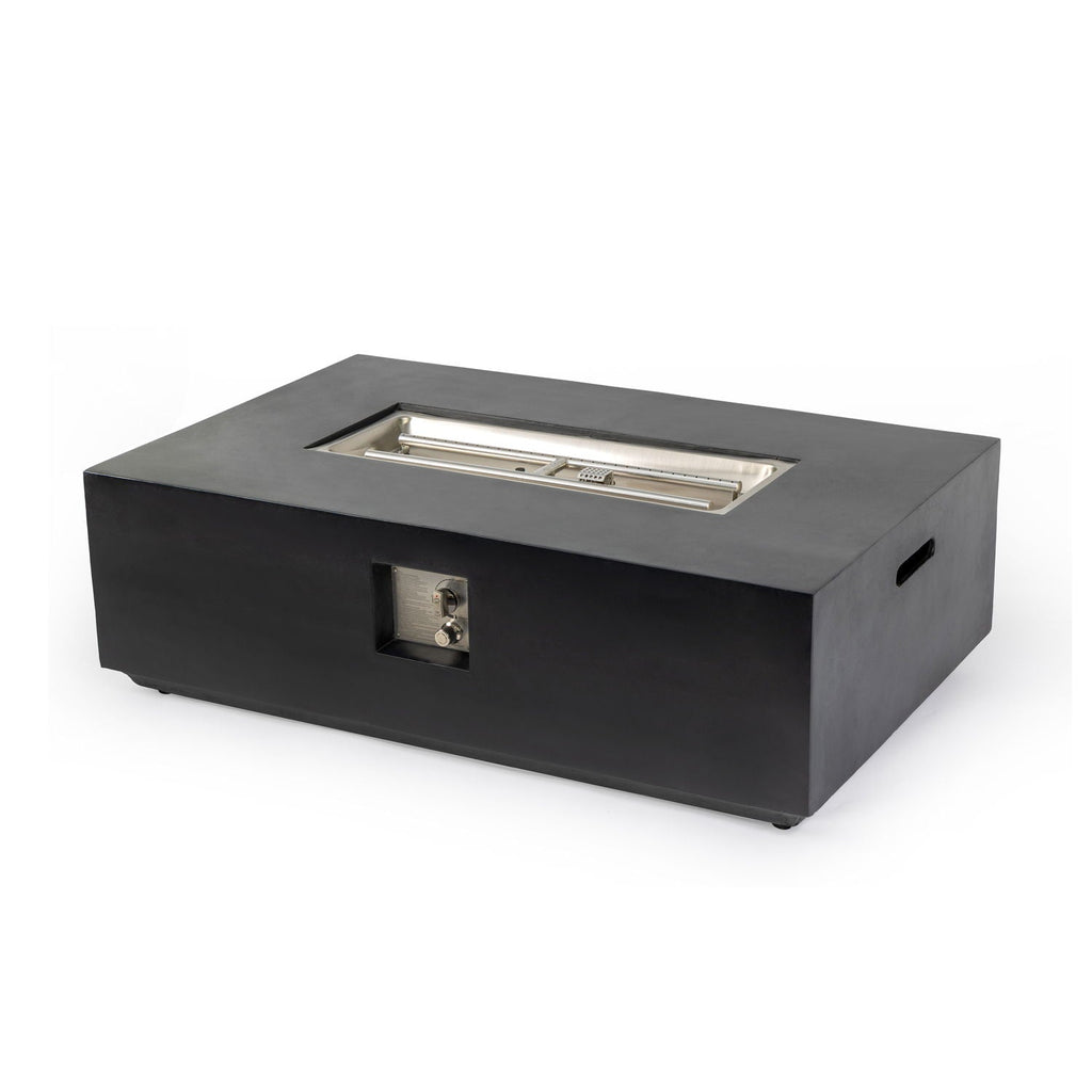 Charcoal Fire Pit Table with 50,000 BTU Output - Fiber Concrete