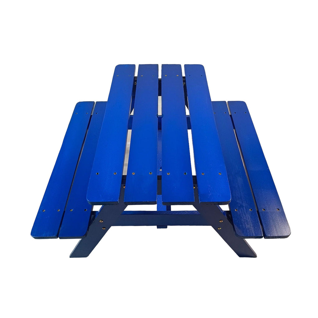 Solid Wood Children's Dining Table and Chairs Set with Multi-Functional Use - Blue or Light Brown