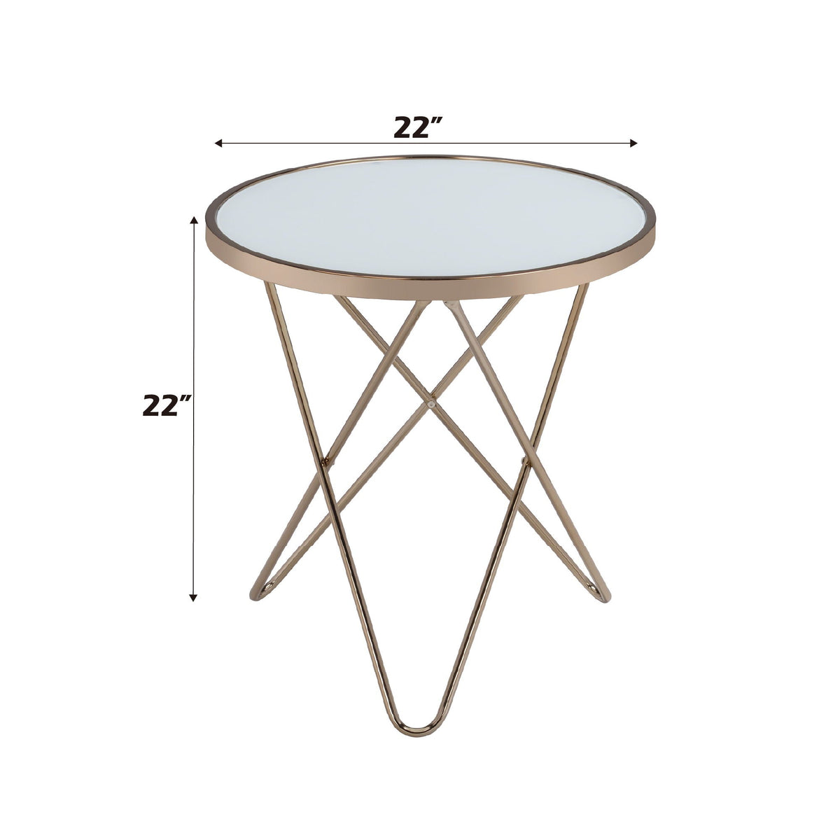 Valora Glass Coffee Table with Smoky Glass Top - Black or White