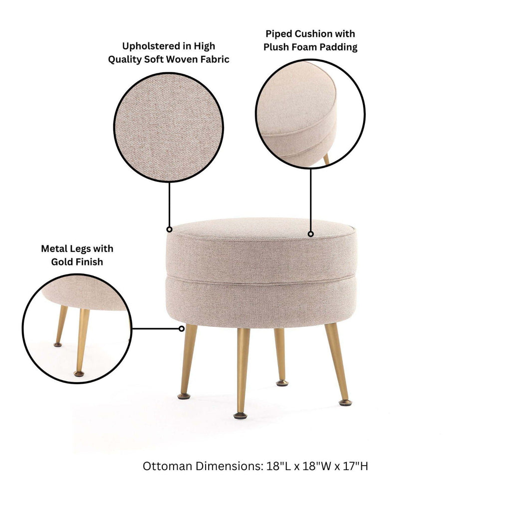 Bailey Upholstered Accent Ottoman