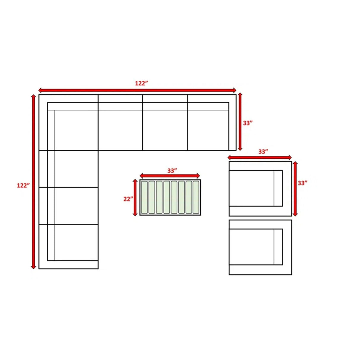 Stylish Sofa Seating Group With Cushions - Multiple Set Options, Dark Gray, Gray, or Dark Brown