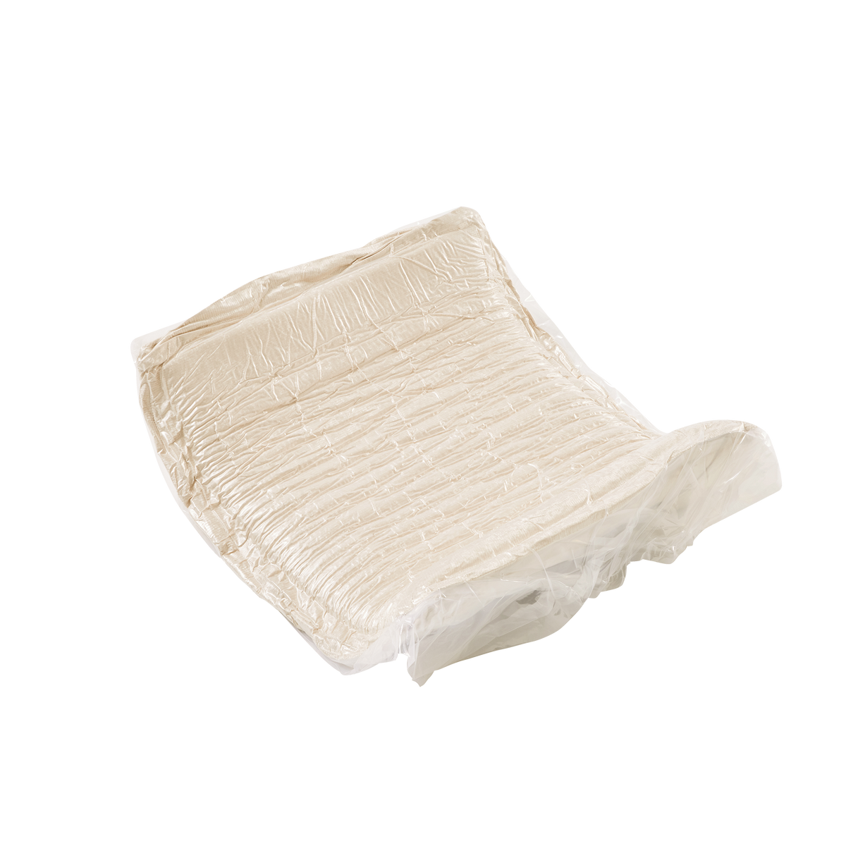 Ottoman Velvet-Light Camel with Spacious Velvet Upholstery - Light Camel