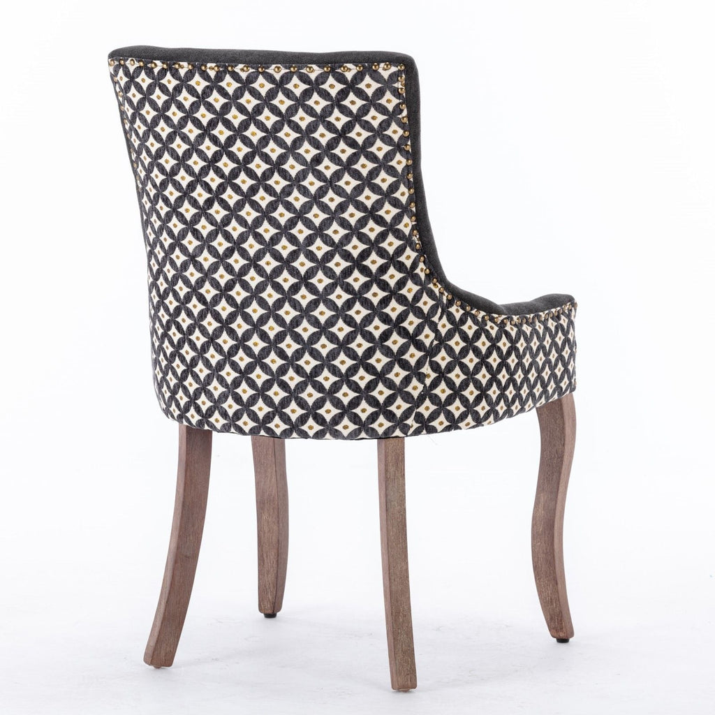 Ultra Side Dining Chair Set with Solid Wood Legs - Multiple Colors