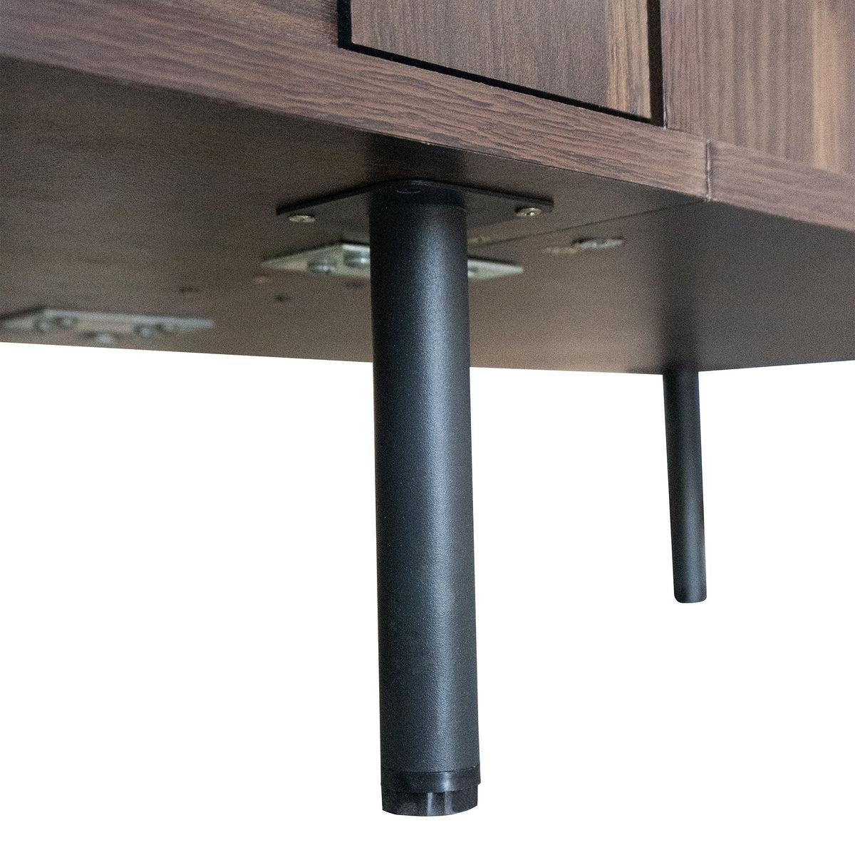 78" TV Stand with Storage Cabinets - Walnut