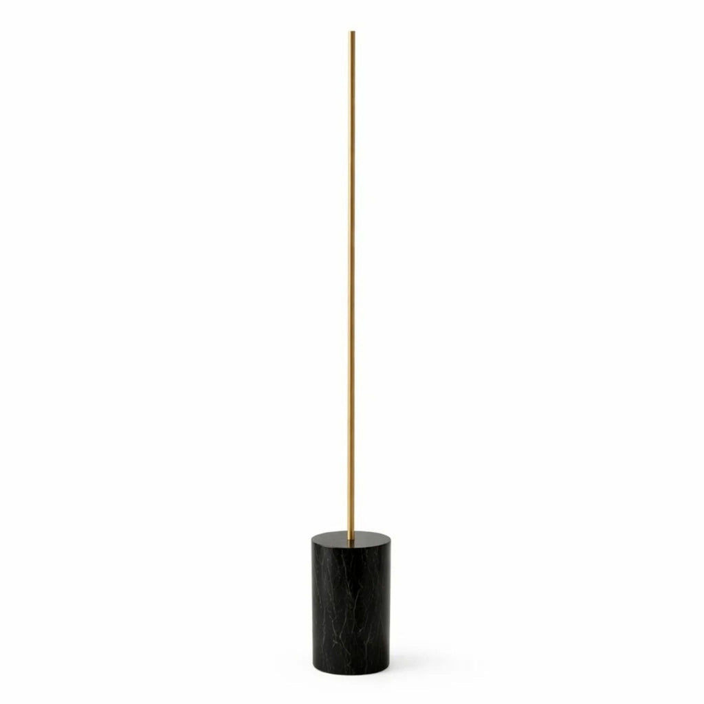 Prism - LED Floor Lamp with On/Off Switch Base - Gold/Marble
