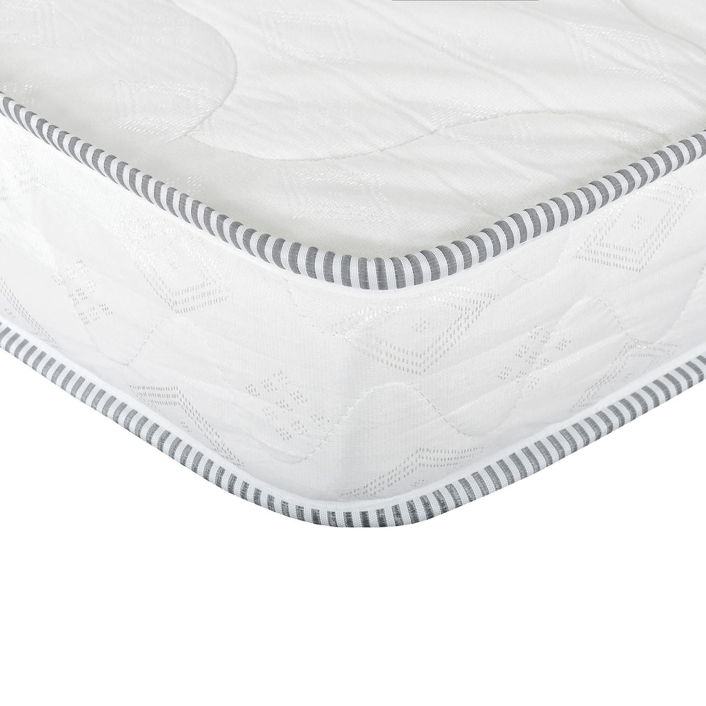 6-Inch Reversible Hybrid Mattress with Pressure Relief and Cooling Technology - White