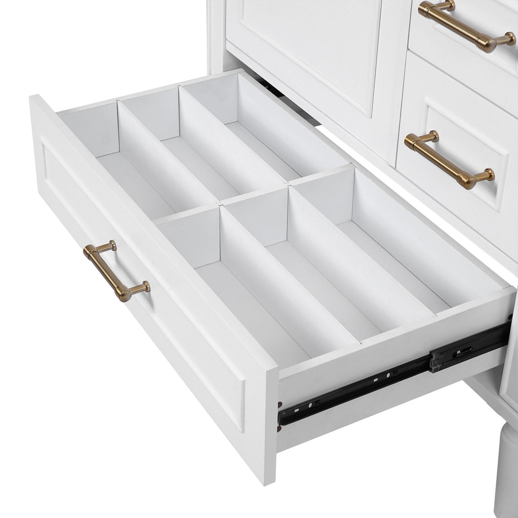 Traditional Bathroom Vanity Set with Soft Close Doors - Multiple Colors