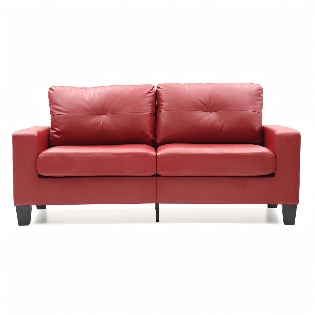 Modular Faux Leather Sofa with Modern Design - White, Black, Dark Brown, Red