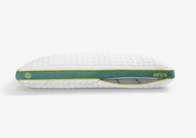 Astro Youth Rectangle Pillow with Moisture-Wicking Fabric and Pillowcase - White