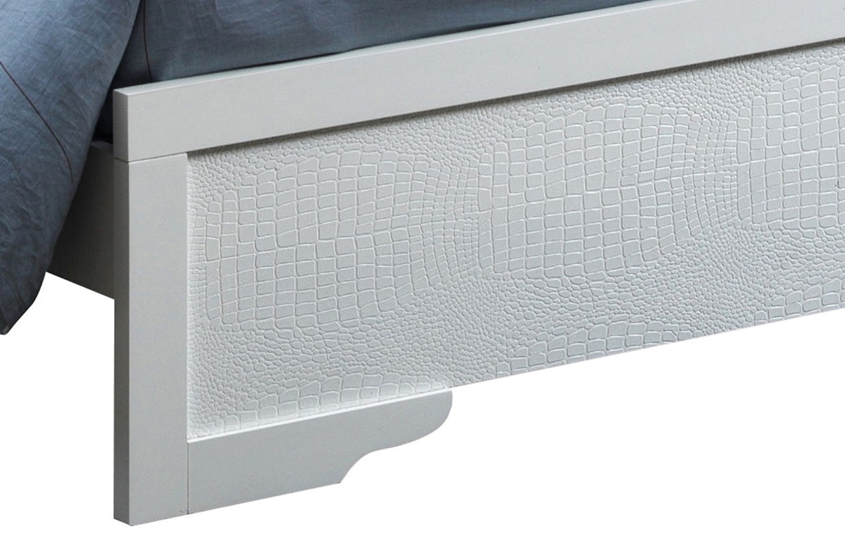 LED Upholstered Bed with Jewel Tufted Headboard - Multiple Colors