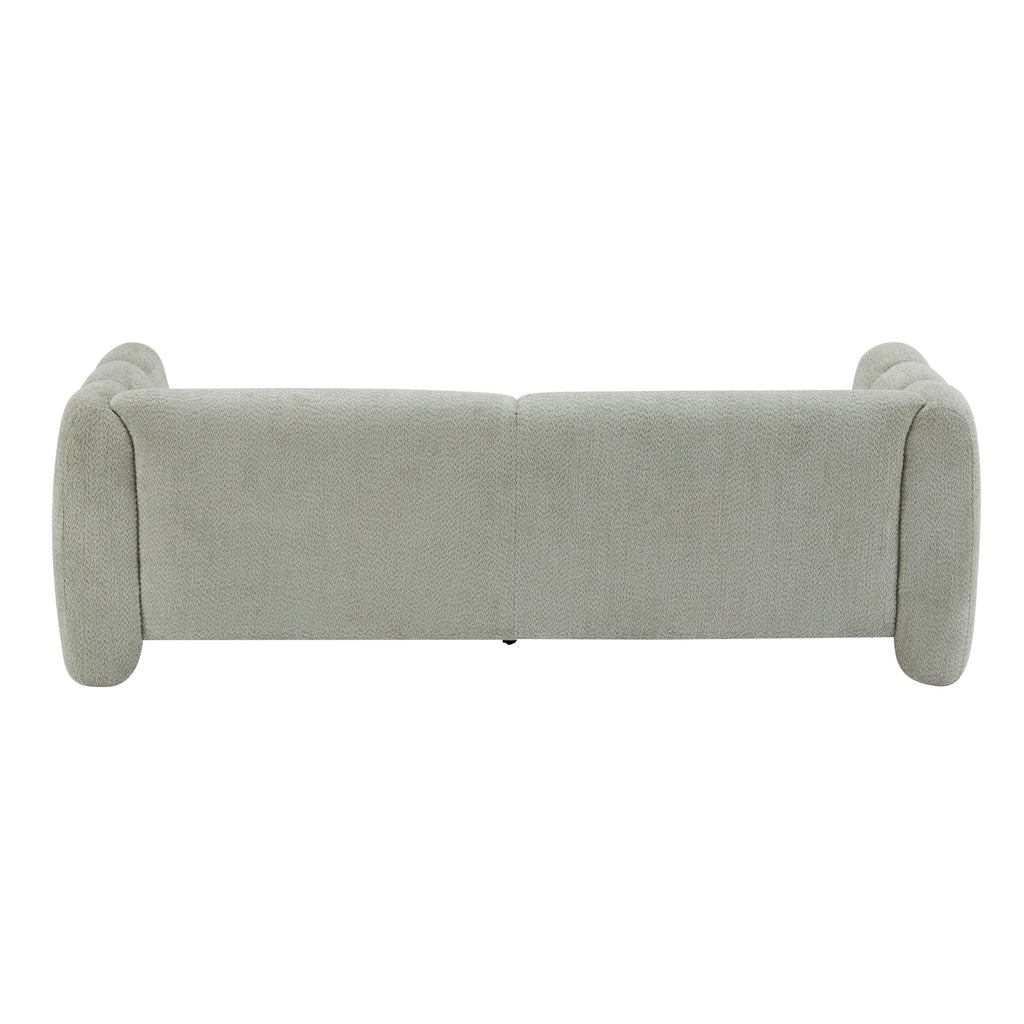 83" 3-Seater Sofa with Wave Design – Light Fabric
