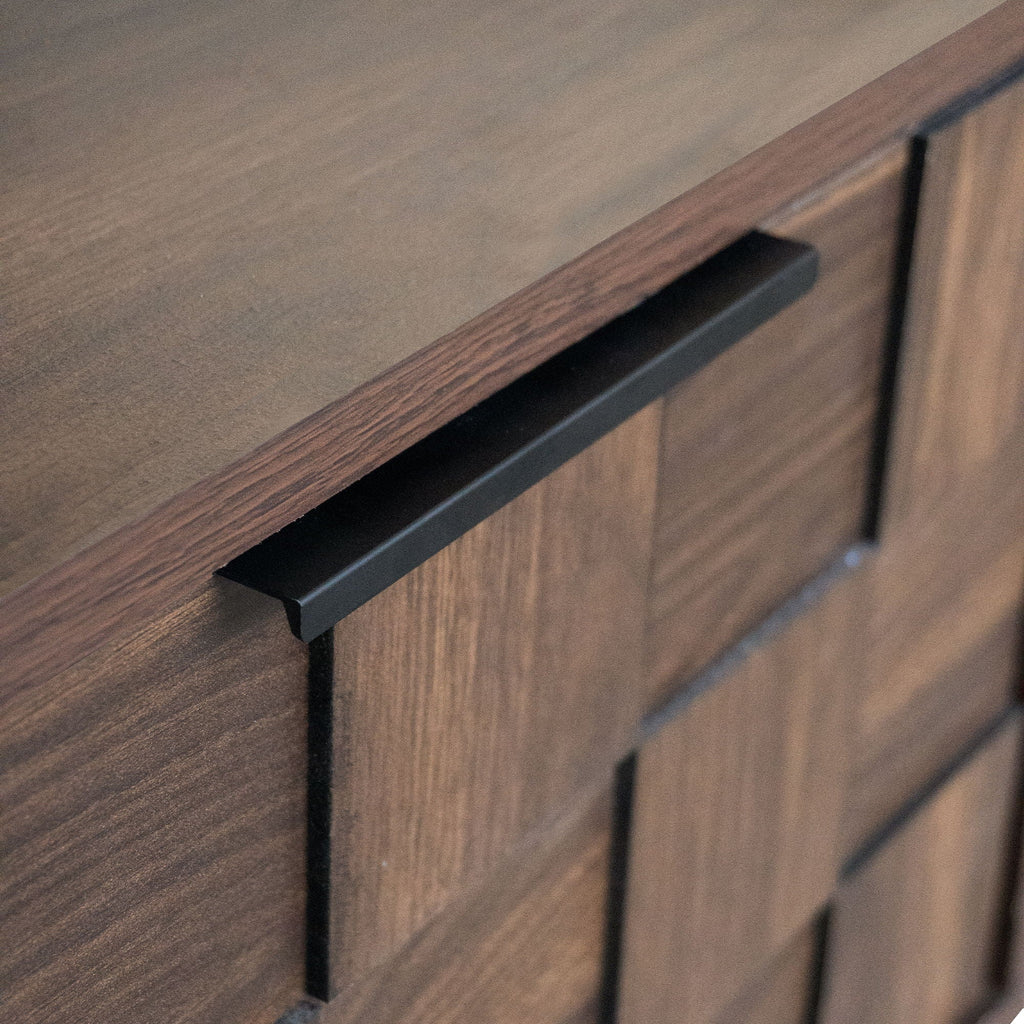78" TV Stand with Storage Cabinets - Walnut