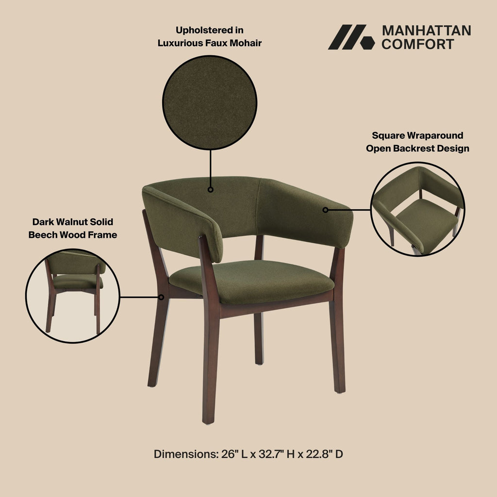 Blake Armchair with Sculptural Frame - Multiple Colors