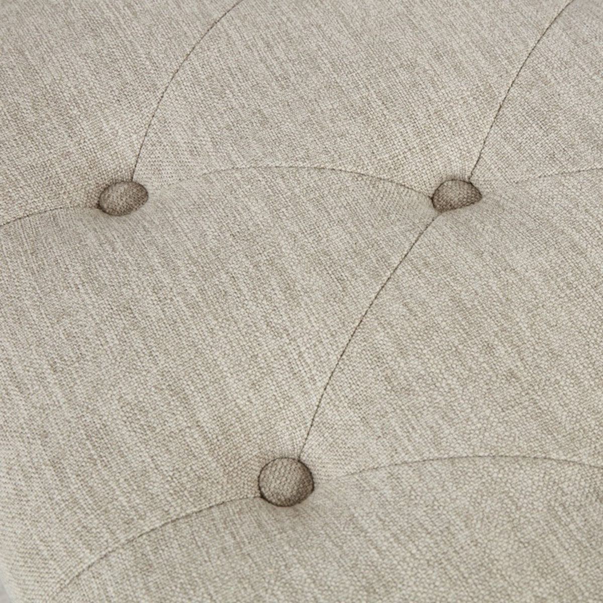 Natural Accent Bench with Arm and Tufted Upholstered Seat