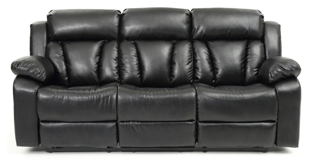 Elegant Reclining Sofa with Sturdy Construction - White, Black, Dark Brown