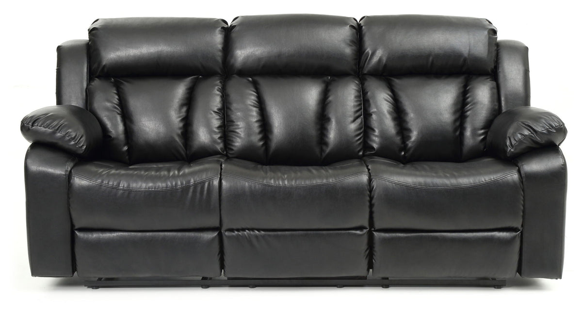 Elegant Reclining Sofa with Sturdy Construction - White, Black, Dark Brown