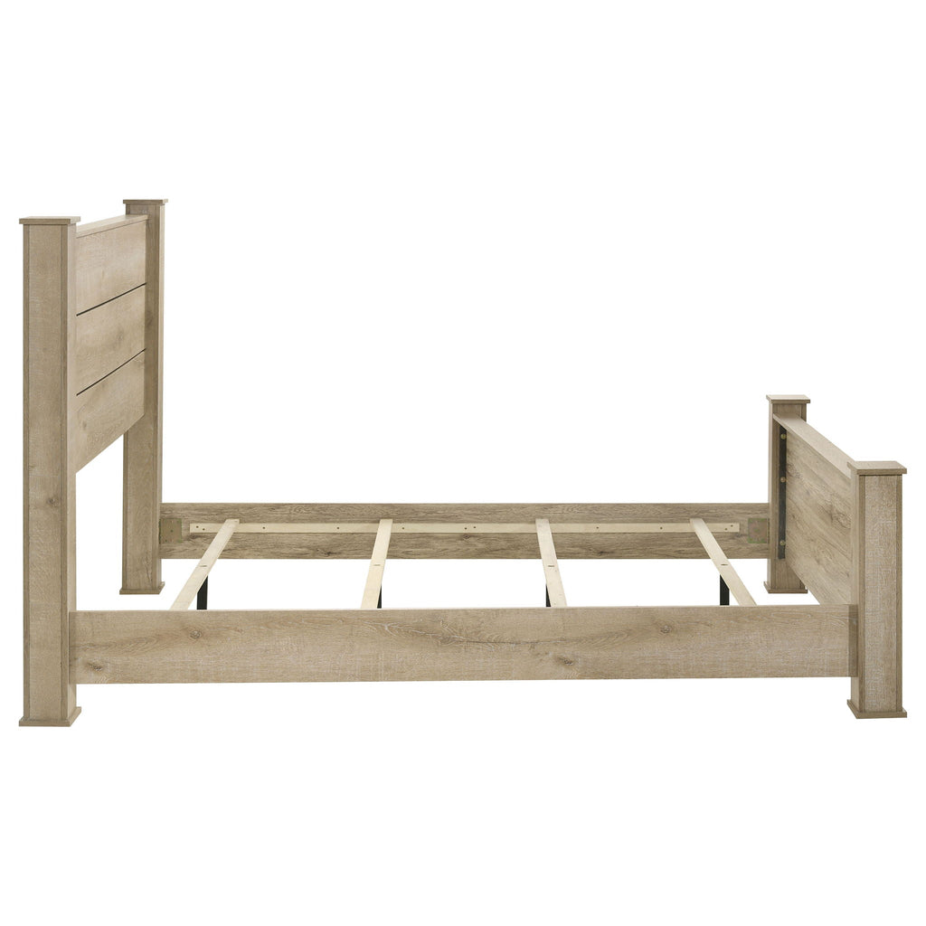 Oakglen 55-inch Queen Panel Bed Weathered Oak