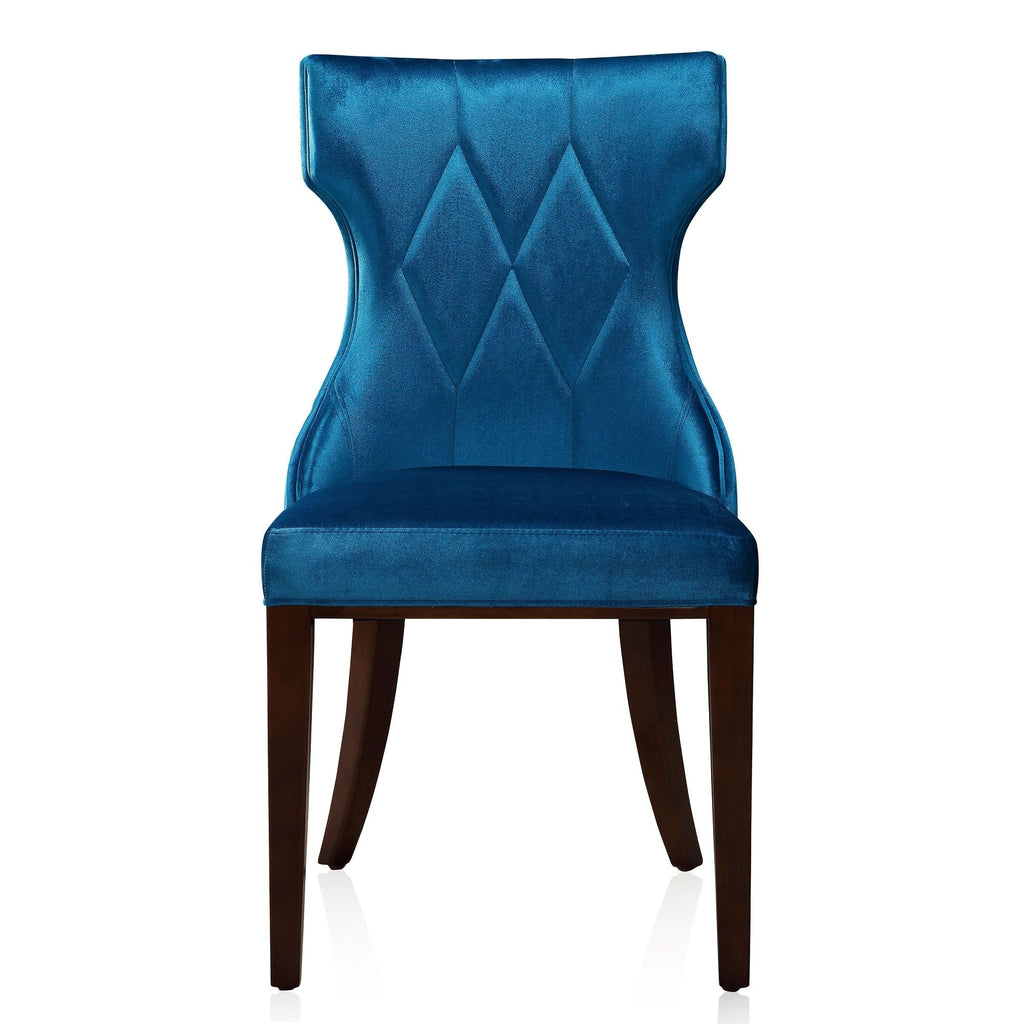 Reine Dining Chair Set of 2 with Solid Wood Frame and Classic Design - Multiple Colors