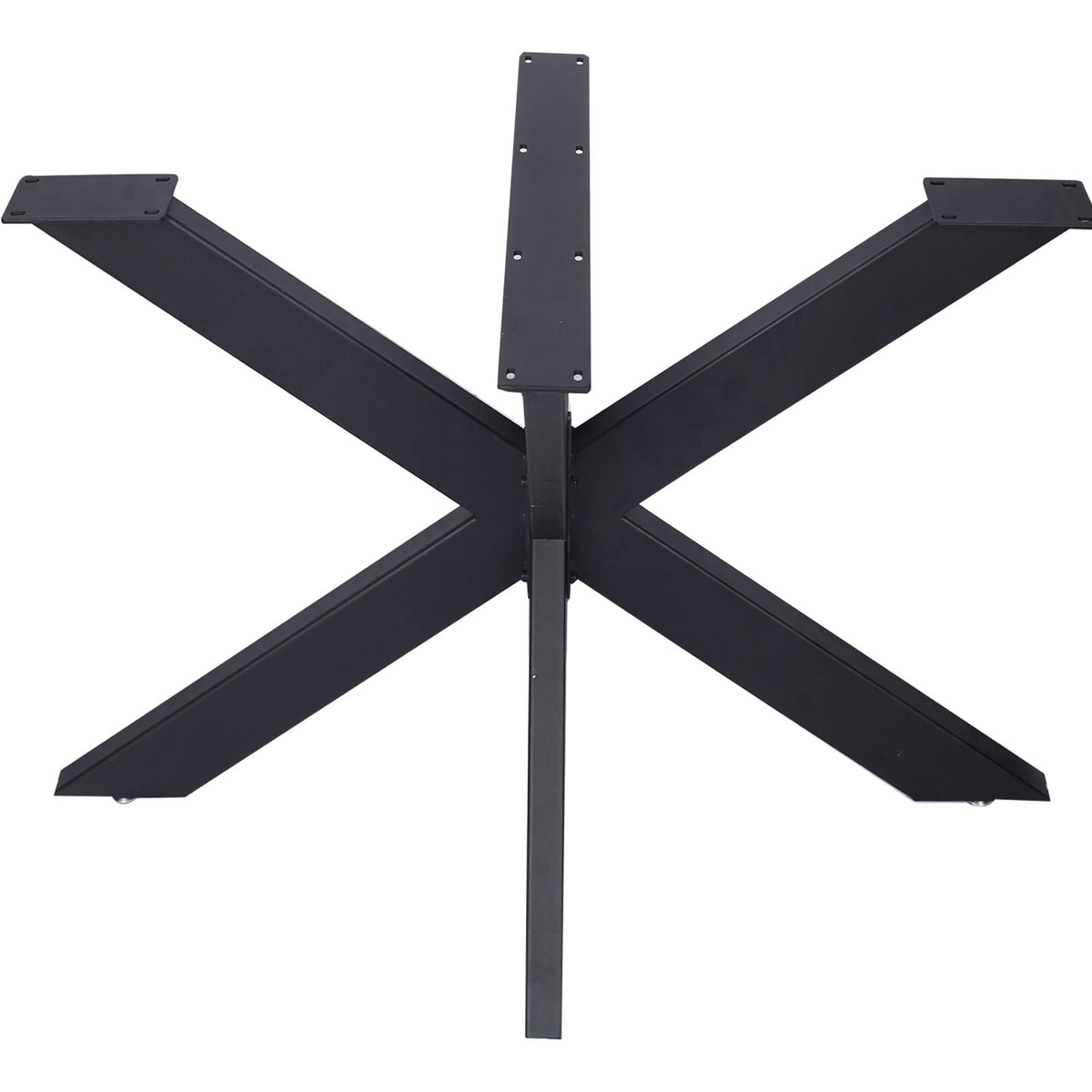 Steel Table Base with Spider Legs - Black