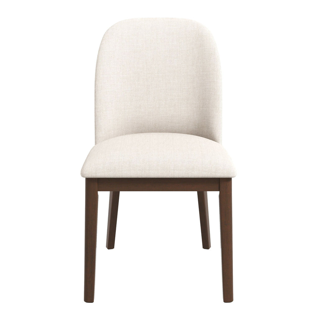Comfort Dining Chair Set of 2 with Solid Wood Legs - Beige, Orange, Blue, Green