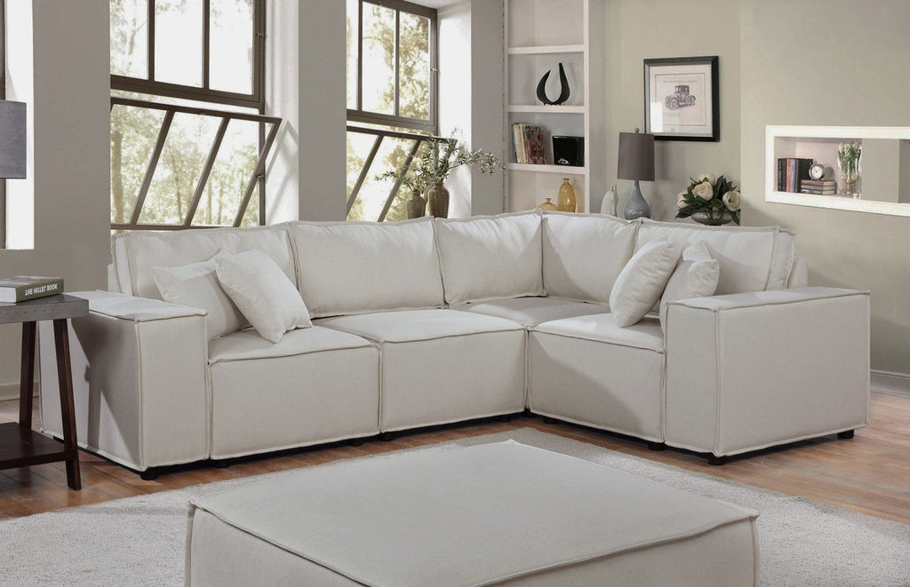 Melrose Modular Sectional Sofa With Ottoman