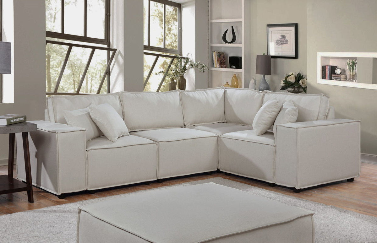 Melrose Modular Sectional Sofa With Ottoman