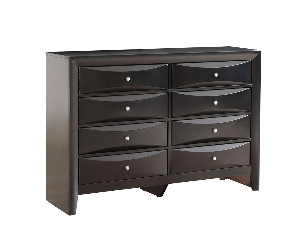 Marilla Dresser with Molded Resin Drawer Fronts - Multiple Colors