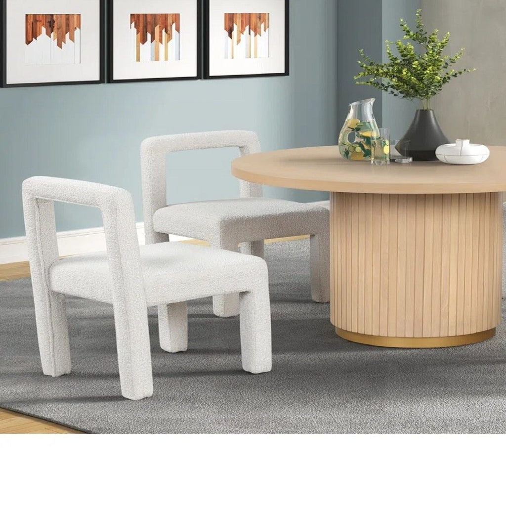 Dining Chairs with Square Open Back - Set of 2