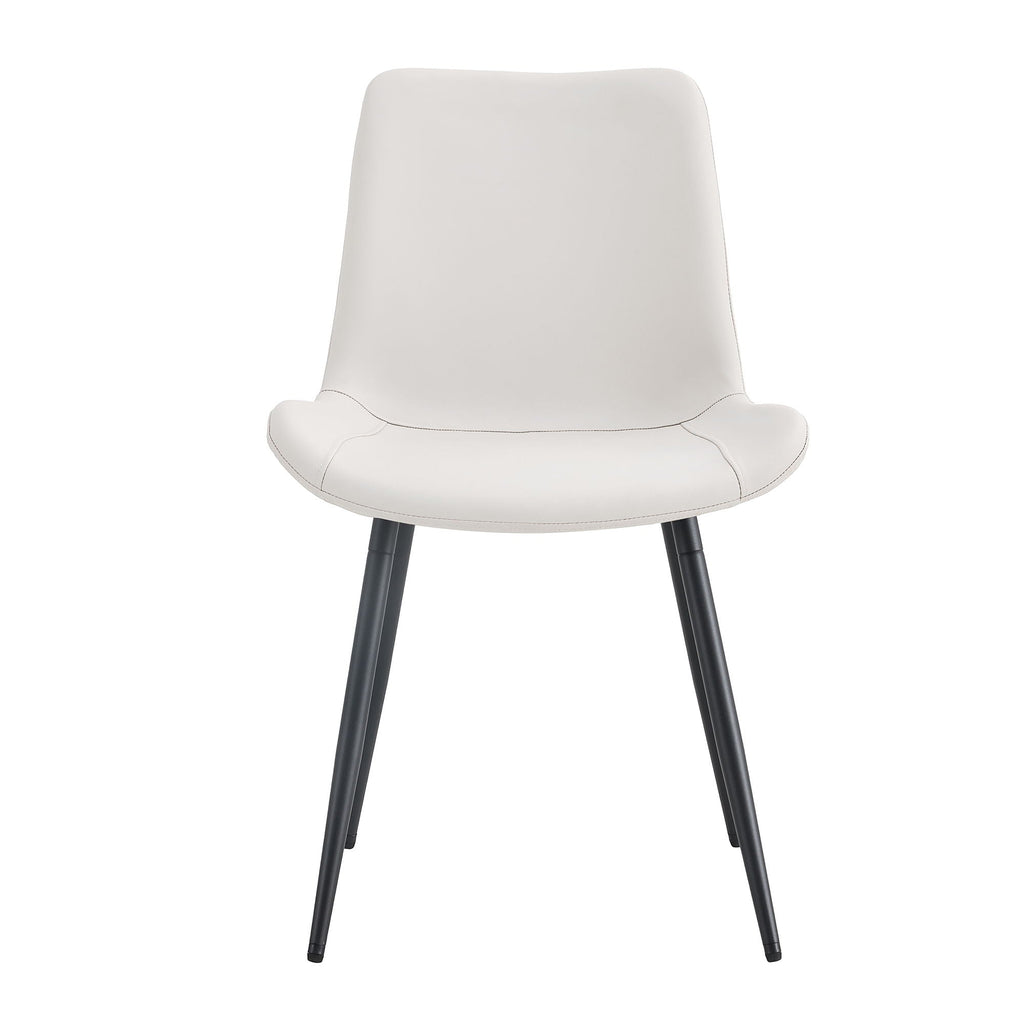 Modern Medieval Cushioned Chairs with Suede Backrest - Pearl Silver, White, or Gray