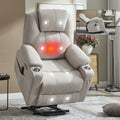 Power Lift Recliner Chair with Massage & Heating - Polyester