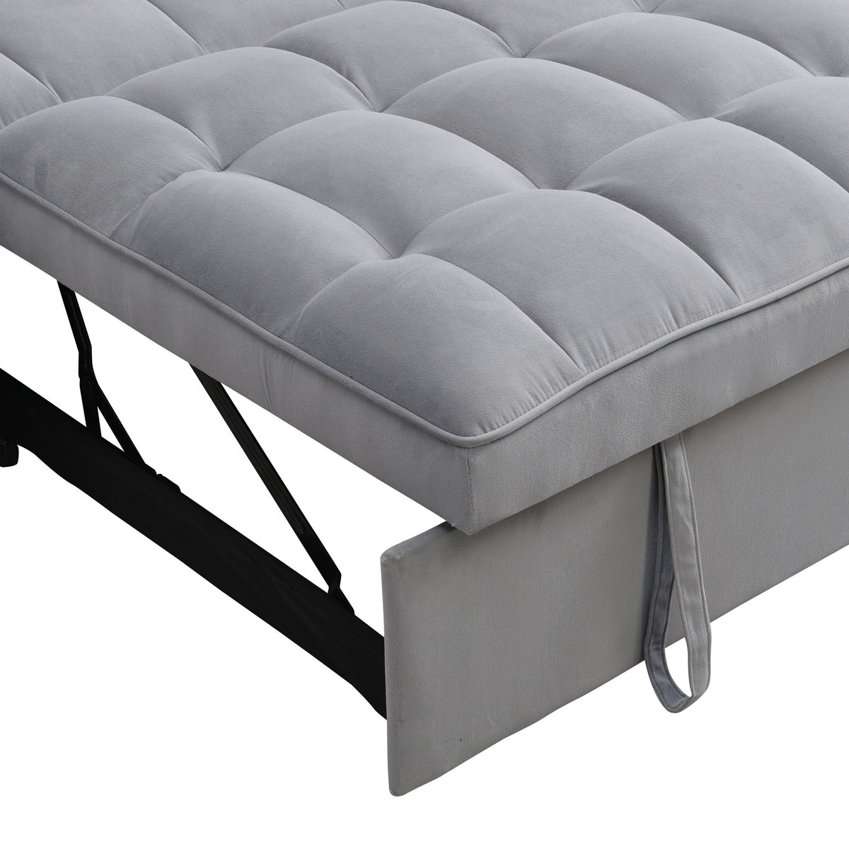 Modern Loveseat Futon Sofa with Pullout Bed and Adjustable Backrest - Multiple Colors