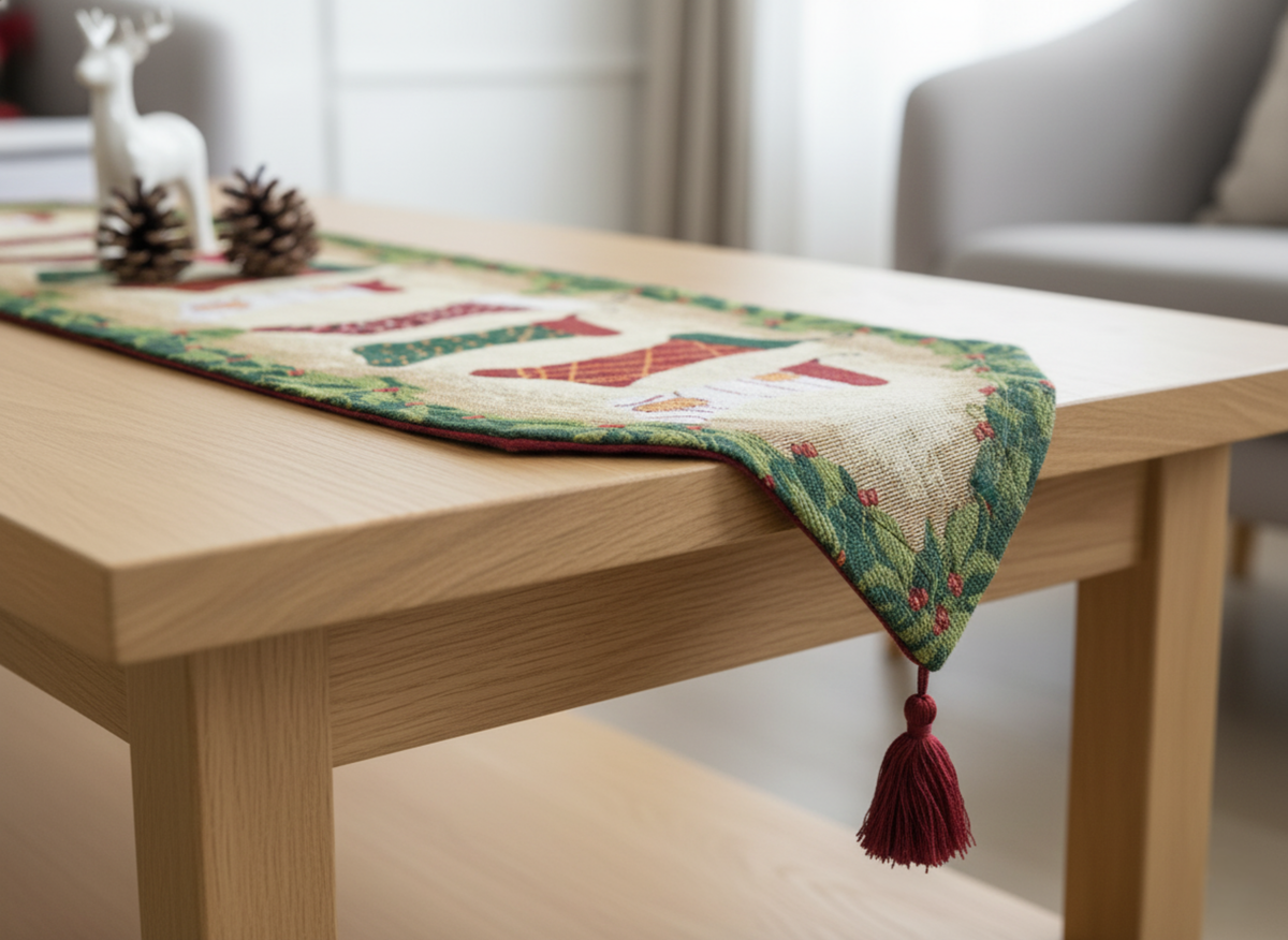 Tache Hang My Stockings By the Fireplace Table Runners (12910)