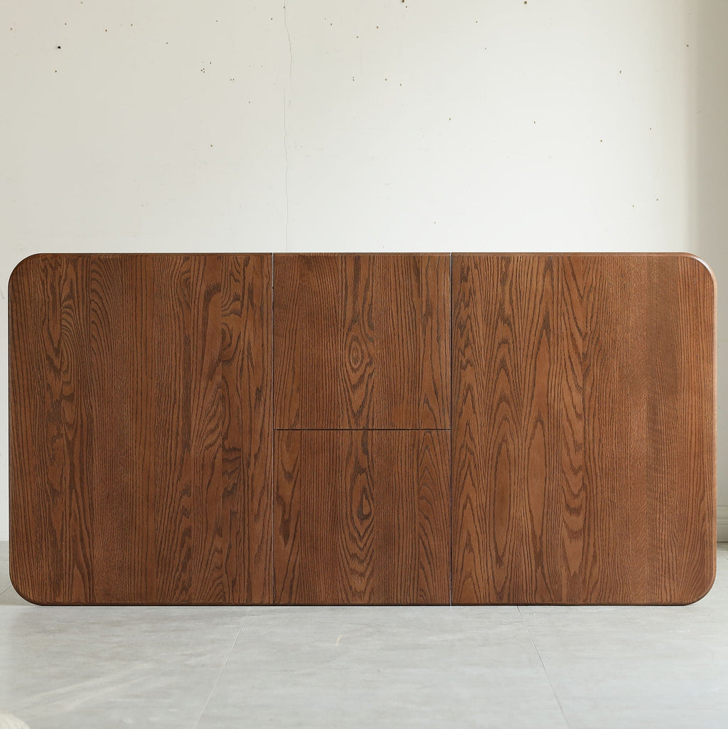 Telescopic Wood Dining Table with Extendable Top - Multiple Colors