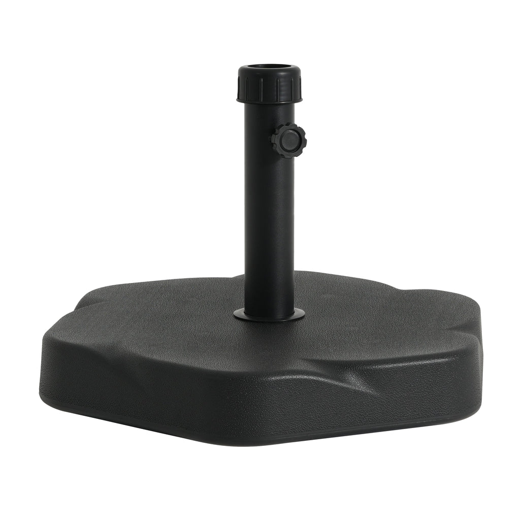 Hex Shape Outdoor 65-Pound Umbrella Base with Resin and Concrete - Outdoor