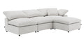 Naveen Modular Sectional With Ottoman - Modular Sofa Set with Ottoman - Beige or Dark Gray