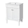 Bathroom Vanity With Top Sink and Two-Tier Storage Cabinet - Multiple Colors