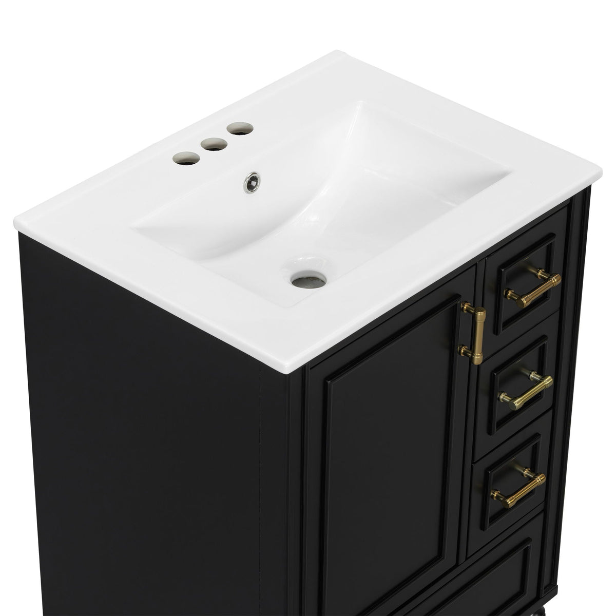 Traditional Bathroom Vanity Set with Soft Close Doors - Multiple Colors