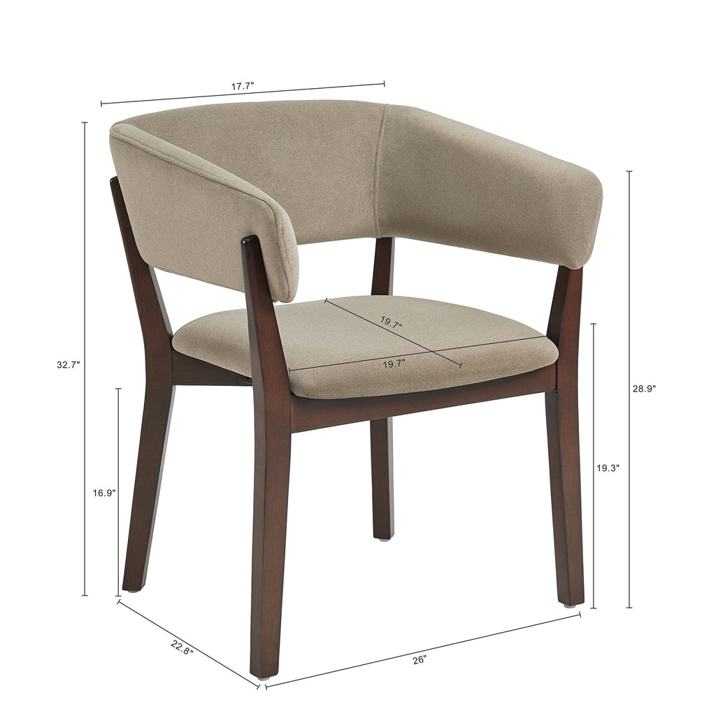 Blake Armchair with Sculptural Frame - Multiple Colors