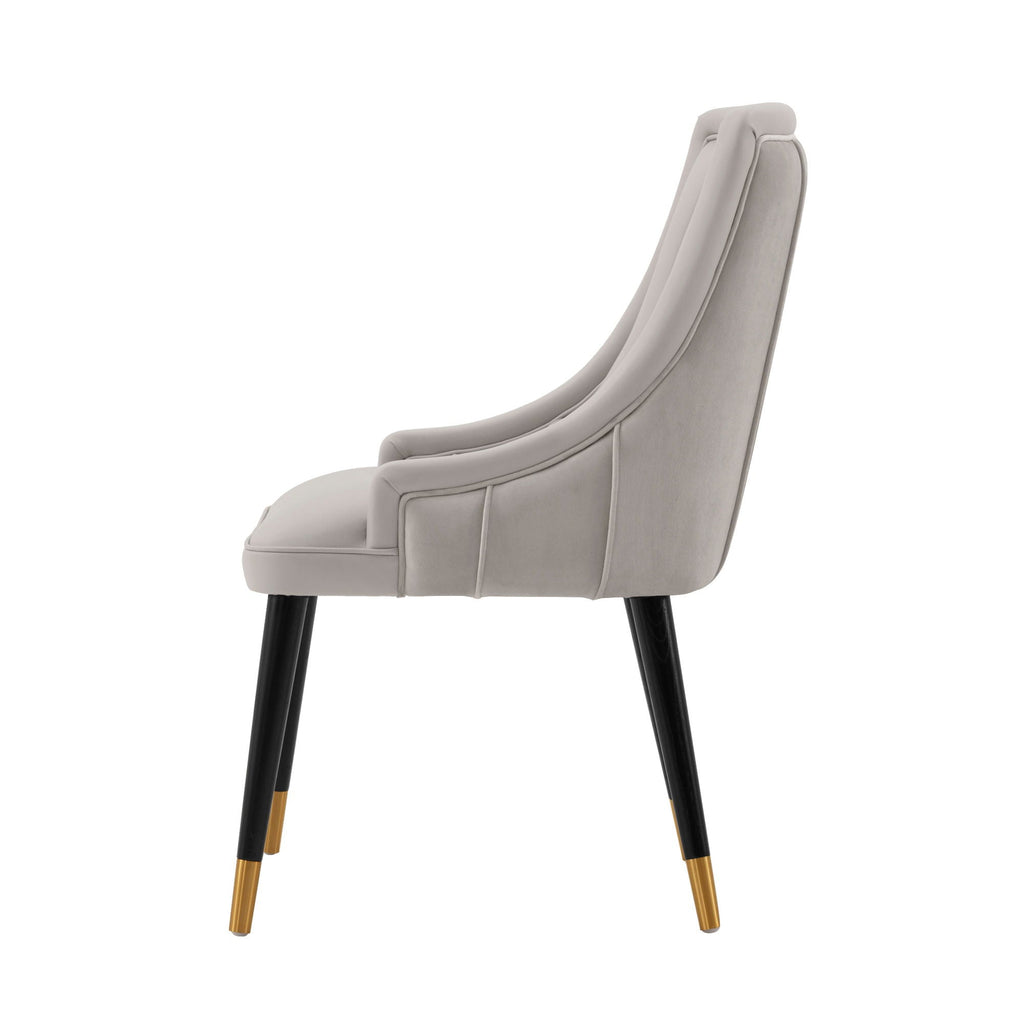 Eda Dining Chair with Stitched Upholstery - Multiple Colors