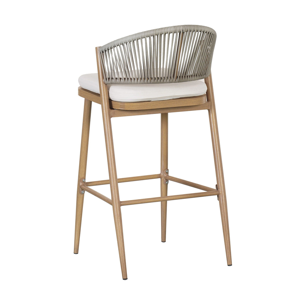 Outdoor Bar Height Metal Frame Counter Stools